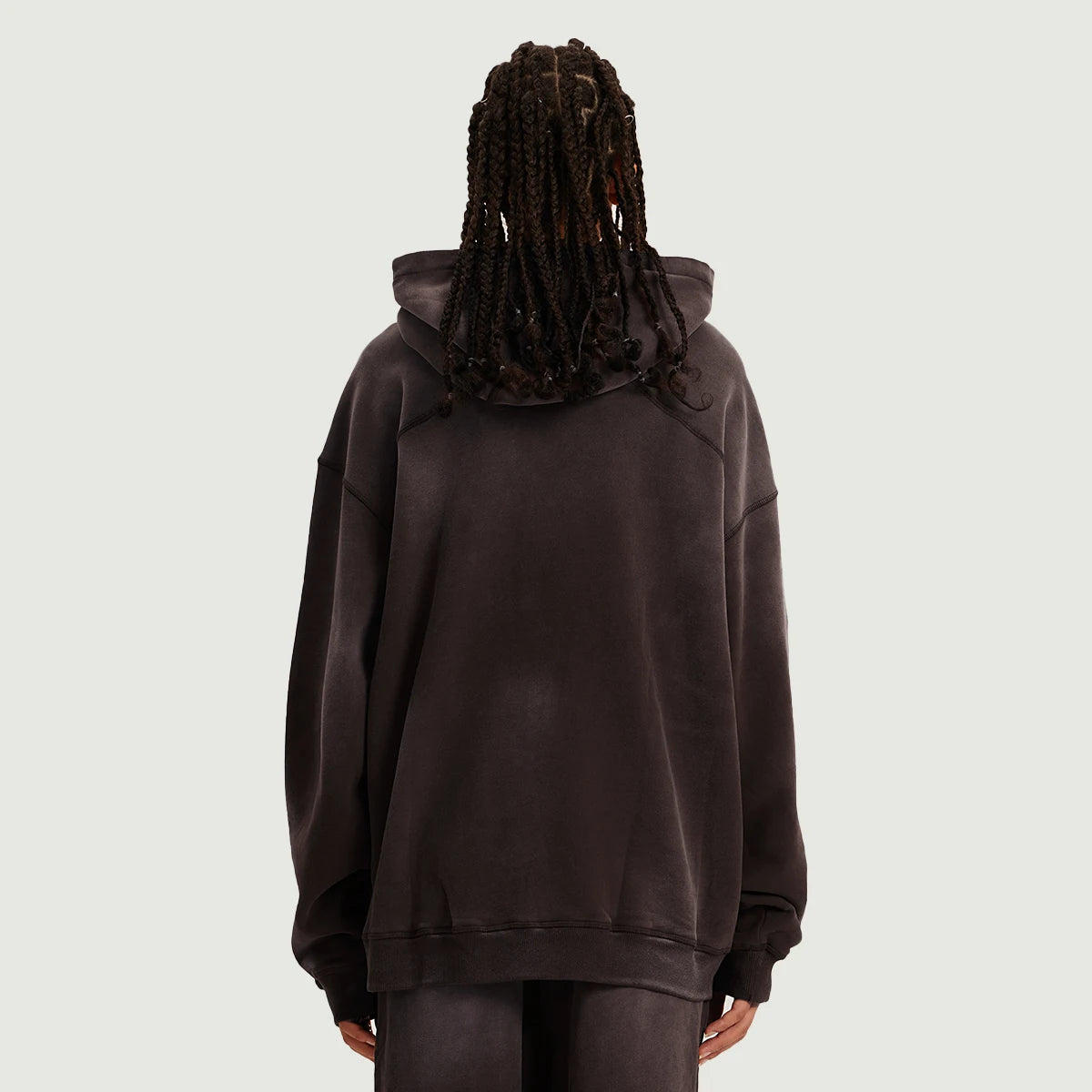 Washed Effect Oversized Hoodie