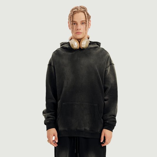 Washed Effect Oversized Hoodie